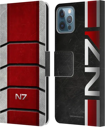 Vista 8 de Head Case Designs Funda de piel con licencia oficial de EA Bioware Mass Effect Cerberus Logo Graphics tipo cartera compatible con Apple iPhone 11