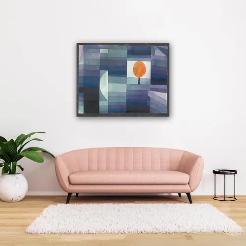 Vista 3 de Impresiones en lienzo famosas "Der Bote des Herbstes" - Imagen sobre lienzo - Reproducciones de pinturas abstractas - Lienzo decorativo para Sin