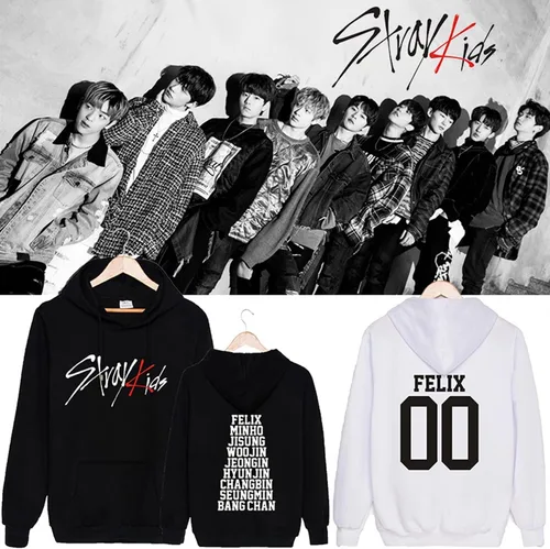 Vista 2 de ACEFAST INC Kpop Stray Kids Hoodie Pullover Hooded Long Sleeve Hoodies for Mens Womens
