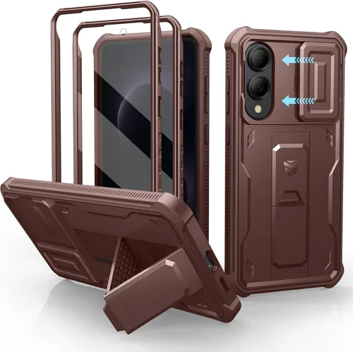 Vista 71 de Dexnor Funda para Samsung Galaxy S24 con Cubierta Deslizante Integrada para Cámara y Protector de Pantalla y Soporte, Funda Resistente a los Golpes