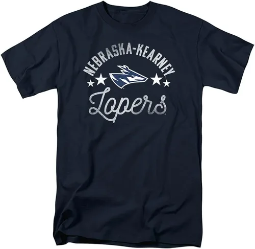 Vista 87 de Collegiate Distressed Mascot Unisex Adult T Shirt Collection 3 Universidad de Adelphi