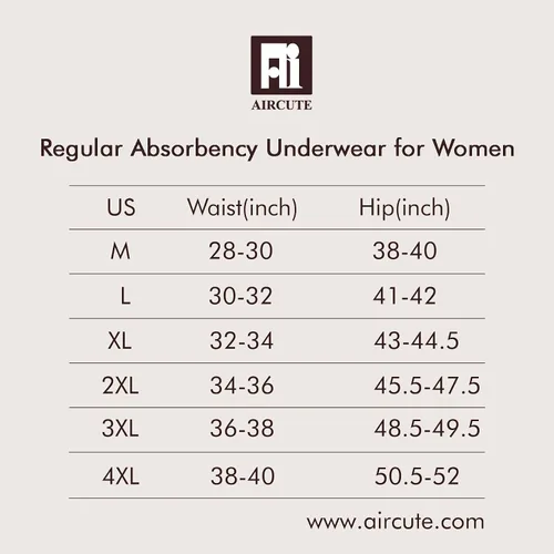 Vista 5 de AIRCUTE Ropa interior absorbente para incontinencia urinaria para mujer, sin costuras, lijado de cintura alta, para fugas de vejiga, 2.2 onzas Beige