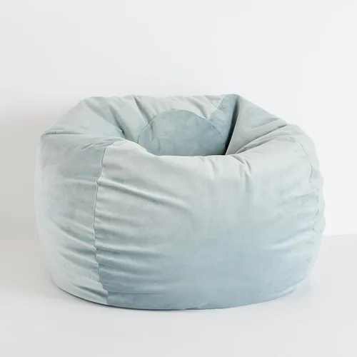 Vista 22 de Sorra Home Puf – Cojín de felpa y cómodo para interiores con relleno de frijoles trupedic para todas las edades, color morado Barrett