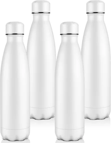Vista 39 de Volhoply Botellas de agua aisladas de 25 onzas, paquete de 1/2/4, termo de acero inoxidable de doble pared que mantiene el frío y el calor, botella