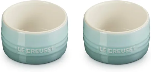 Vista 10 de Le Creuset - Ramequín redondo de cerámica de pared recta, 7 onzas, Oyster Ostra