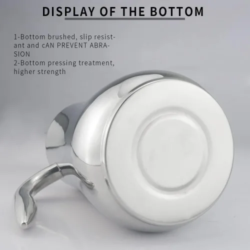 Vista 3 de SANQIAHOME Tetera de acero inoxidable con colador, tetera con infusor extraíble o filtro para hojas sueltas y bolsas de té, jarra de agua fría