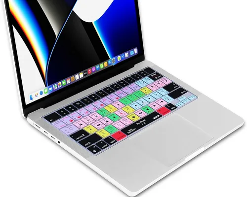 Vista 3 de Final Cut Pro Shortcut US Layout - Funda de silicona para teclado de MacBook de 14 pulgadas A2442 16 A2485 con (chip M1/Max) Liquid Retina XDR