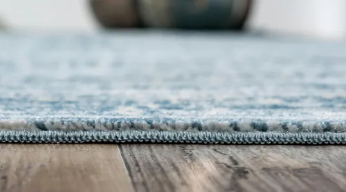 Vista 5 de Unique Loom Paris Collection - Alfombra de abedul (2 pies 7 pulgadas x 6 pies, color azul/beige)
