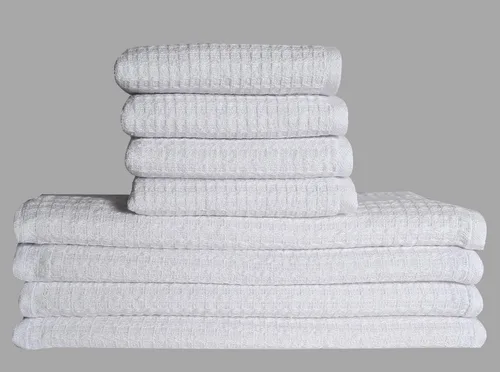 Vista 17 de Paños de limpieza de platos de cocina, paños de cocina con diseño de toalla de gofre, trapos de algodón lavables de 12 x 12 pulgadas para secar
