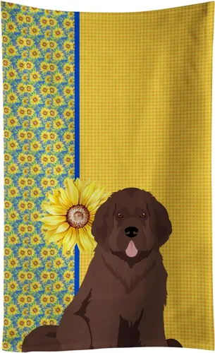 Vista 20 de Caroline's Treasures WDK5313KTWL - Toalla de cocina con diseño de girasoles de verano, color negro y tostado, Airedale Terrier, toalla de mano