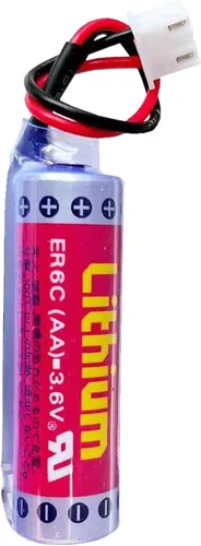 Vista 2 de 30 unids 1800mAh ER6C AA 3.6V PLC batería para FX F2-40BL con enchufe blanco batería de litio no recargable