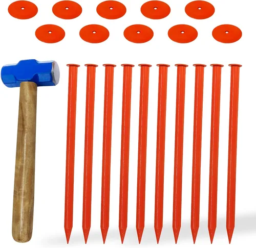 Vista 7 de FEBTECH Septic Tank Marker with Hammer (Pack of 10)