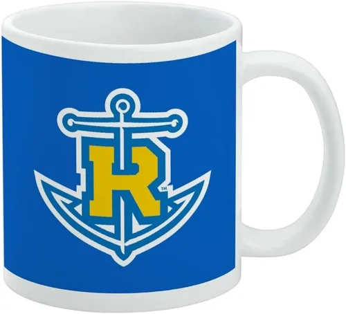 Vista 400 de Taza de cerámica con el logotipo principal de la Universidad Rider, taza de regalo novedosa para café, té y bebidas calientes, 11oz, blanca