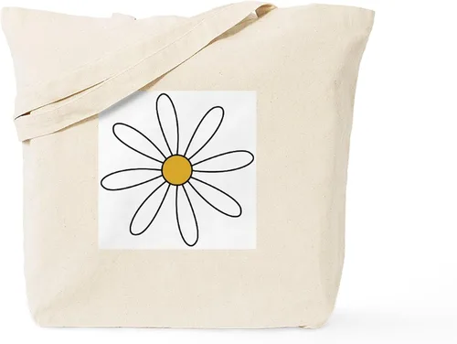 Vista 18 de CafePress Daisies Tote Bag Natural Canvas Tote Bag, Bolso de compras de tela, Caqui