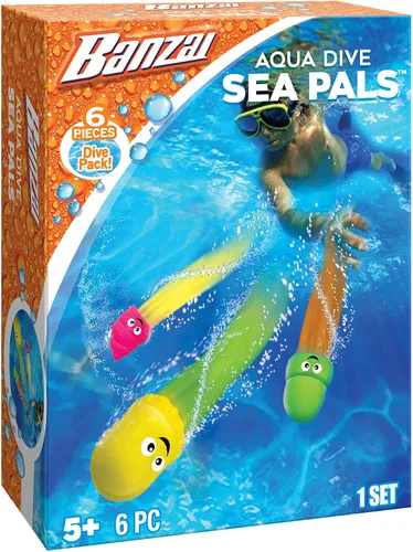 Vista 9 de BANZAI Juego de buceo de 3 piezas Splash 'N Go Mermaid Water/Pool Toy