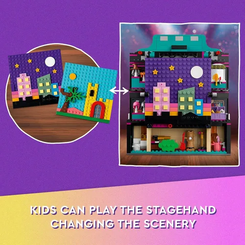 Vista 4 de LEGO Friends Andrea's Theater School Playset, 41714 Juguete creativo de teatro de simulación, idea de regalo para niños y niñas de 8 años
