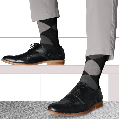 Vista 4 de Golf Knickers Colorful Knee High Argyle Cotton Socks For Men Women and Youth (AA-ZZ)