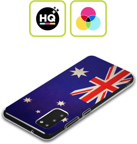 Vista 2 de Head Case Designs Australia Australian Vintage Flags - Funda de gel suave compatible con Galaxy A52 / A52s / 5G (2021)