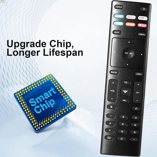 Vista 2 de XRT136 - Mando a distancia universal de repuesto compatible con todos los televisores inteligentes Vizio, incluye Serie D Serie M Serie P Serie V