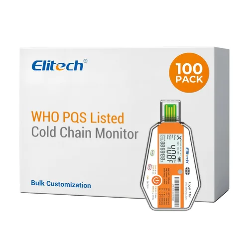Vista 9 de Elitech LogEt1TH - Paquete de 1000 registradores de datos desechables certificados por PQS, sensor de luz y humedad de temperatura, pedidos a granel