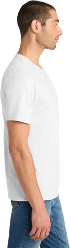 Vista 3 de District Flex Tee - Soft & Stretchy Lightweight for T-Shirt Men & Women, Regular Fit, Casual Stylish Short Sleeve Top Blanco