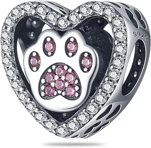 Vista 14 de Dijes de plata de ley 925 para pulseras, collares, colgante con circonitas cúbicas 5A dije charm para mujeres joyería DIY