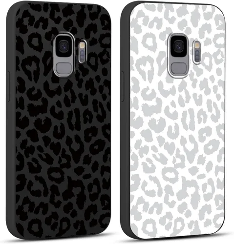 Vista 40 de Pack de 2 fundas con estampado de guepardo para Samsung Galaxy A03s 4G de 6.5", fundas de diseño de patrón de leopardo de lujo, de silicona suave