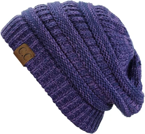 Vista 416 de C.C Trendy Warm Chunky Soft Stretch Cable Knit Beanie