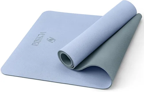 Vista 10 de Esterilla de yoga premium – Agarre de poliuretano antideslizante activado por el sudor I Base de goma natural I 0.157 in para yoga, pilates