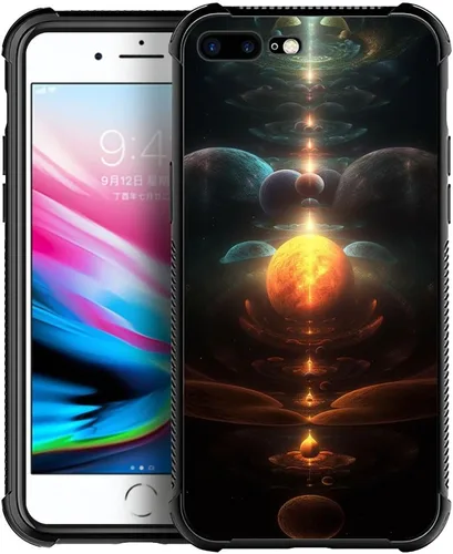 Vista 30 de DAIZAG Funda compatible con iPhone 7/8 Plus, protección completa, a prueba de golpes, antiarañazos, funda de poliuretano termoplástico para hombre