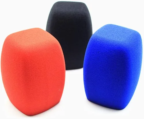 Vista 5 de Fundas de espuma para micrófono, parabrisas de micrófono grande, filtros de espuma para micrófonos de mano, micrófonos de entrevista