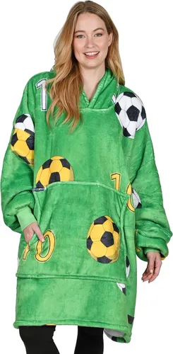Vista 15 de Catalonia Sudadera con Capucha Manta Extragrande, Cómoda Sudadera Sherpa Usable, Regalo para Ella