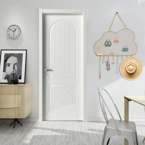 Vista 2 de Rolin Roly Organizador de pared para aretes, estante de joyería colgante con 8 ganchos en forma de nube para exhibir rejilla, pulsera dorada