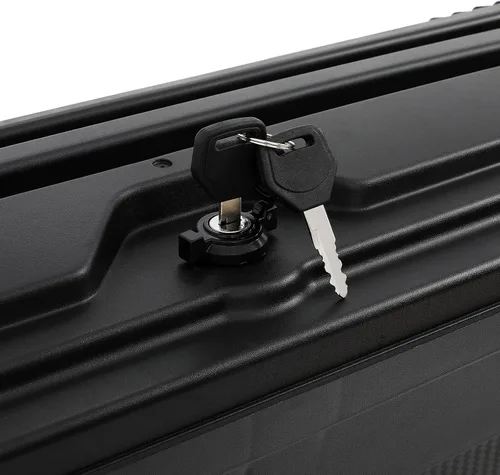 Vista 2 de Caja de almacenamiento para caja de camión, tapa con cerradura con llave, almacenamiento de caja de camioneta abatible, compatible con Jeep Wrangler