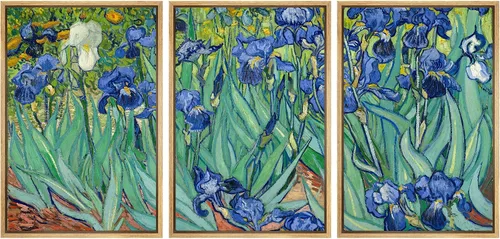 Vista 170 de wall26 Lienzo enmarcado para pared, juego de arte con flores de almendra de Vincent Van Gogh, naturaleza, ilustraciones de área silvestre, bellas