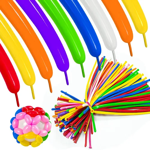 Vista 24 de ASIYUHY 260 globos largos, paquete de 100 globos de animales retorcidos Negro