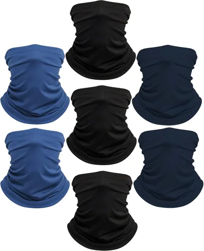 Vista 9 de Xeoxarel Neck Gaiter, 7 Pack Cooling UV Protection, Bandana Face Mask Scarf for Men and Women