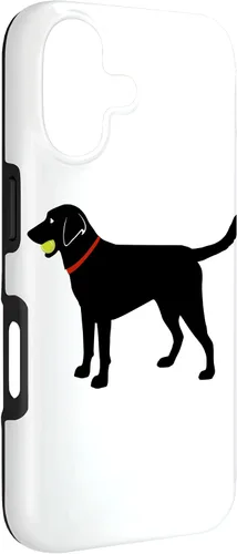 Vista 3 de Labrador Retriever Fetch, Black Lab Play Ball Dog Lover Gift Case for iPhone 17