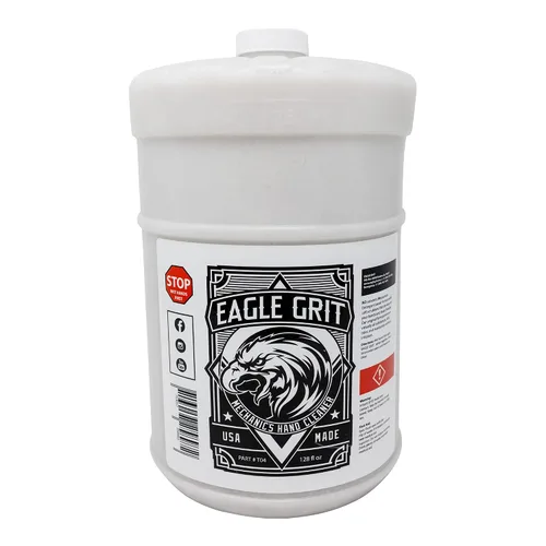 Vista 5 de Eagle Grit - Limpiador de manos industrial resistente, jabón mecánico fabricado en Estados Unidos, desengrasante de manos a base de sílice, sin