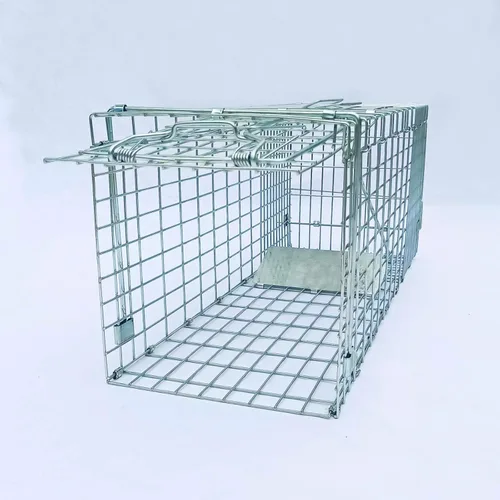 Vista 2 de Trampa plegable y colapsable para animales vivos de PULOMI. Kit de captura sin matar para atrapar y liberar roedores, conejos, gatos callejeros