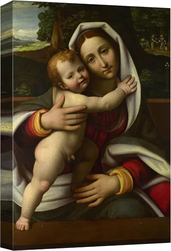 Vista 117 de wall26 Lienzo impreso para pared, diseño de Salomé y San Juan Bautista, por Solario, Historia del Renacimiento, ilustraciones de bellas artes, arte