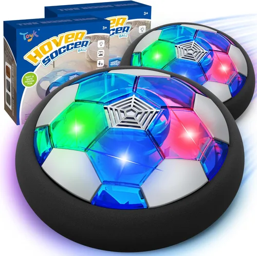 Vista 8 de Pelota de fútbol Hover LED para niños, pelota de entrenamiento con energía de aire para niños, juego de fútbol para interior y exterior, regalos