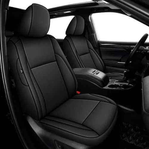 Vista 22 de Seat Covers for Mazda 3 2014 2015 2016 2017 2018 Custom Fit,Faux Leather Waterproof AirbagCompatible Car Seat Cover Full Set Black