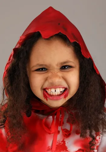 Vista 3 de Disfraz de Caperucita Roja Zombi para Niñas Multicolor