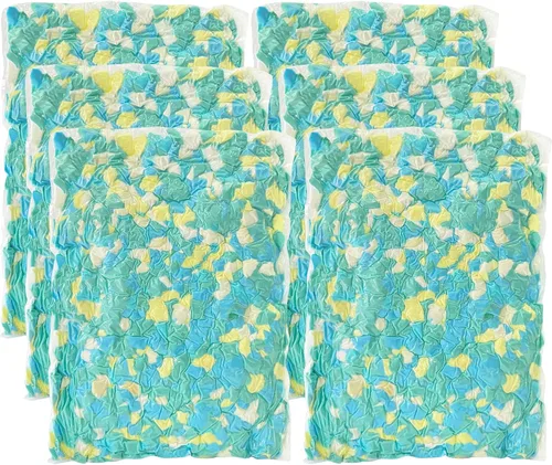 Vista 15 de Relleno de puf de 5 libras, relleno de espuma viscoelástica triturada azul para almohadas y camas para perros