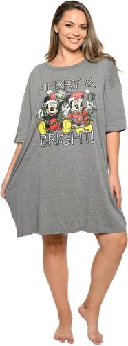 Vista 7 de Disney Camiseta de dormir para mujer, estampado de Mickey Minnie Mouse, talla única y grande