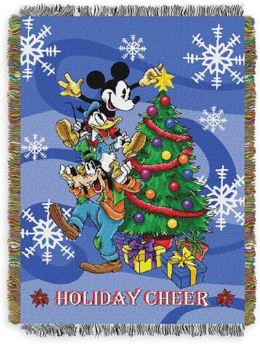 Vista 5 de Northwest - Manta de tapiz tejida de Mickey Mouse, 48 x 60 pulgadas, Get Set Go