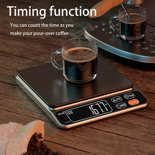 Vista 3 de Scale Jazz Báscula de alimentos, báscula digital para hornear de cocina de 11.0 lbs/11 libras, gramos y onzas para cocinar, café, preparación