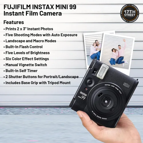 Vista 3 de Fujifilm Instax Mini 99 - Cámara de película instantánea con estuche para cámara Instax Mini 99, álbum de fotos (108 unidades) Paquete de 2