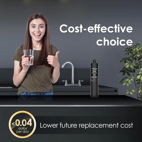 Vista 8 de Waterdrop Sistema de filtro de agua para debajo del fregadero 15UA y cartucho de filtro de repuesto Waterdrop RF15 para filtro de agua debajo